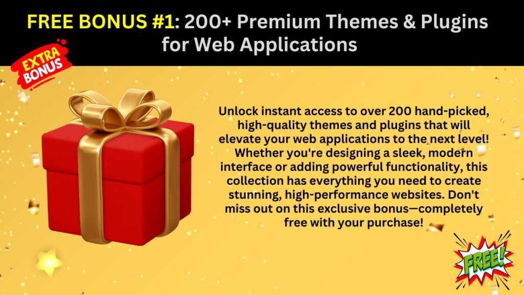 FREE BONUS 1 200 Ultimate Themes Plugins of Web Applications